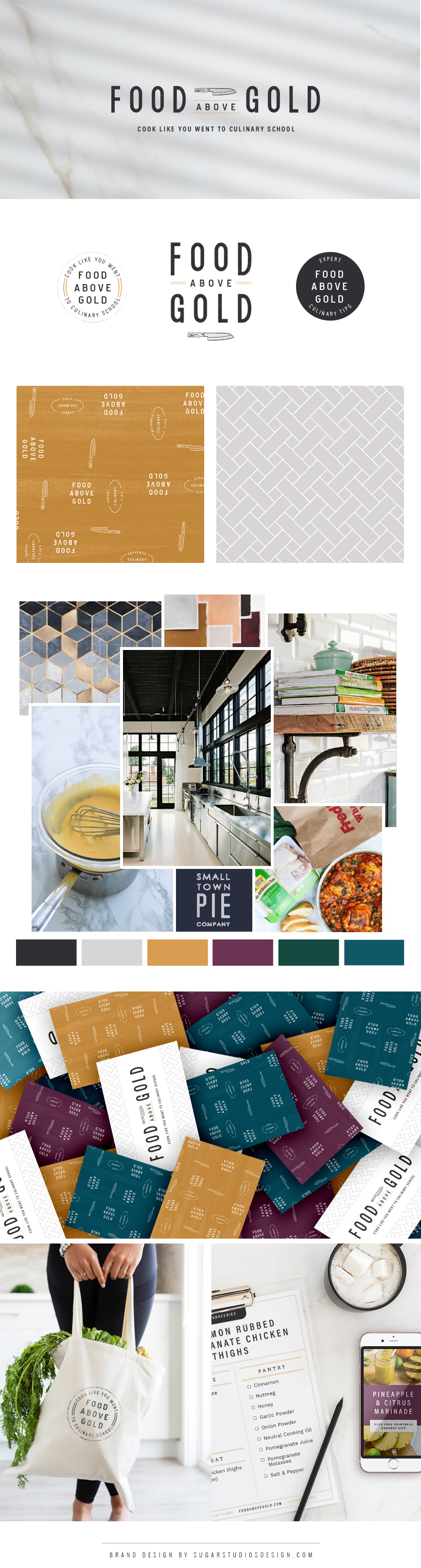 Food Above Gold - Food Blog Custom Branding