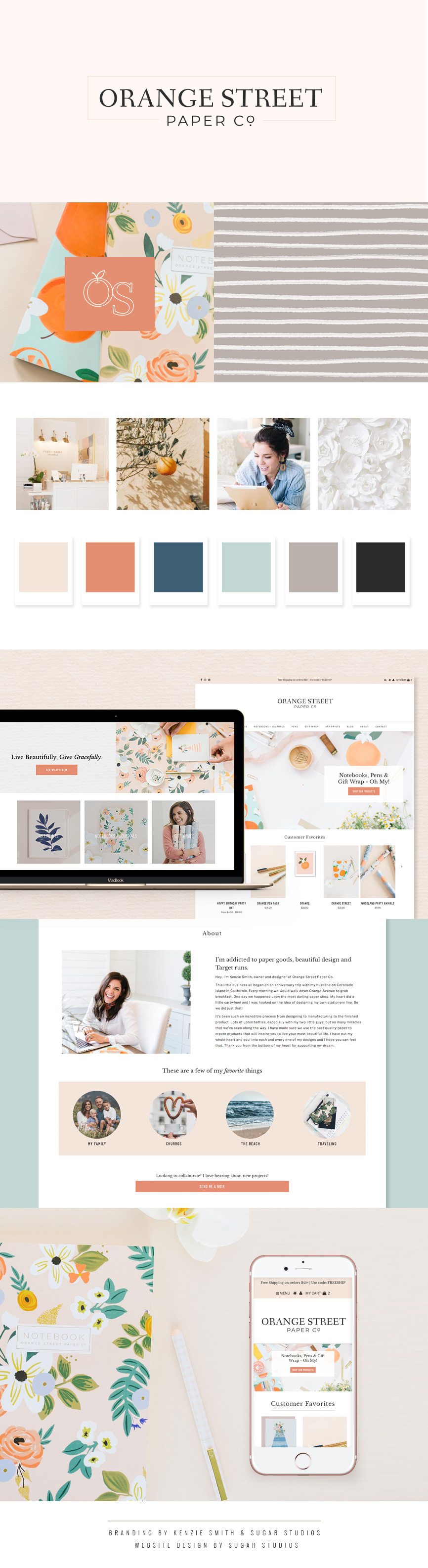 Shopify Ecommerce Website Design for Orange Street Paper Co.