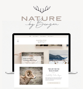 Nature by Brogan - Custom Showit and Shopify Website