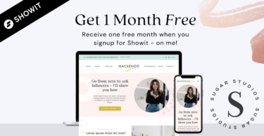 Get a Free Month of Showit - On Me!