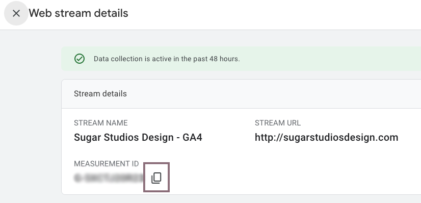 How to find Google analytics measurement id for tracking.